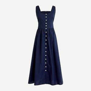 JCrew Button Front Cotton Poplin Dress Size 2